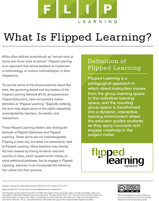 What is flipped learning?